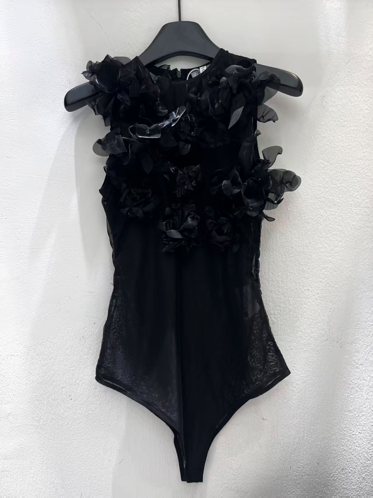 TWOTWINSTYLE Sleeveles Round Neck Spliced 3D Flower Chic Jumpsuit