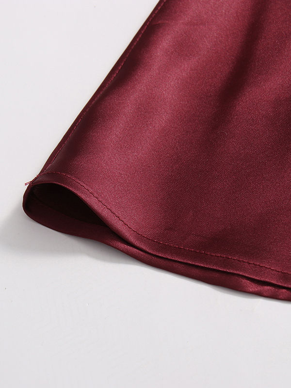 TWOTWINSTYLE Solid Spliced Ruffles Strapless Elegant Dress