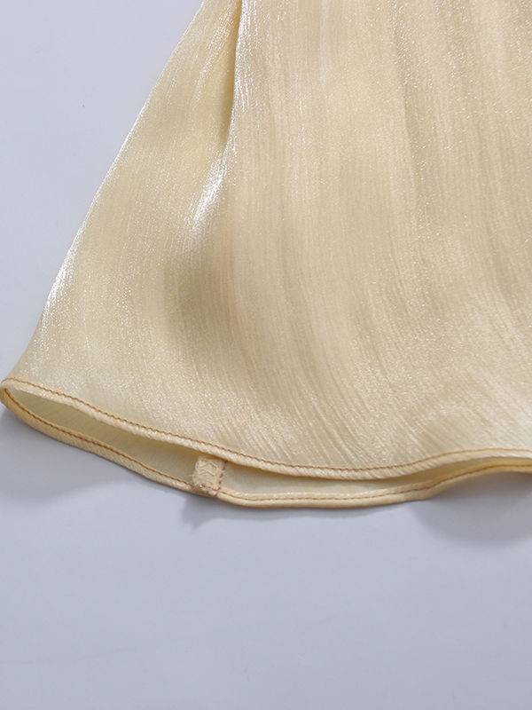 TWOTWINSTYLE Sleeveles High Waist Side Split Elegant Dress