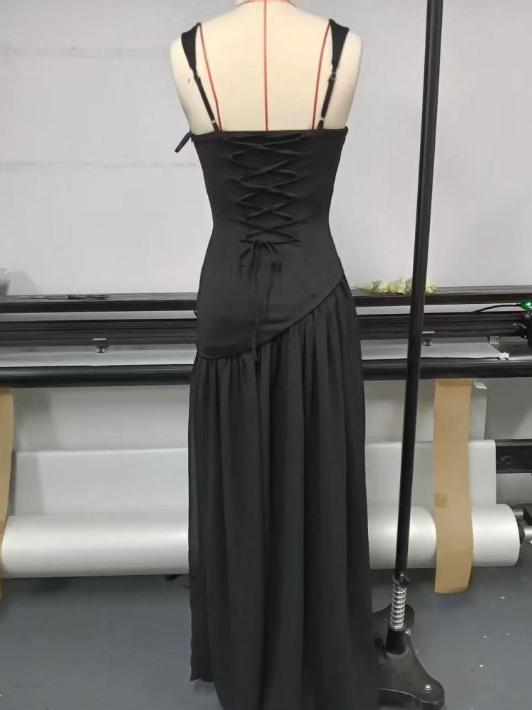 TWOTWINSTYLE Solid Sleeveles Tunic Side Split Fashion Dress