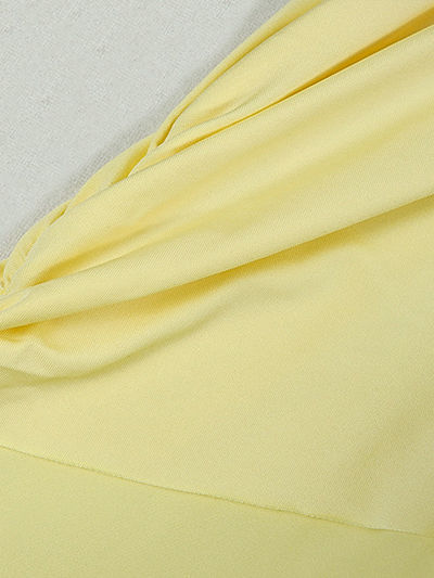 TWOTWINSTYLE Round Neck Solid Irregular Hem Elegant Dress