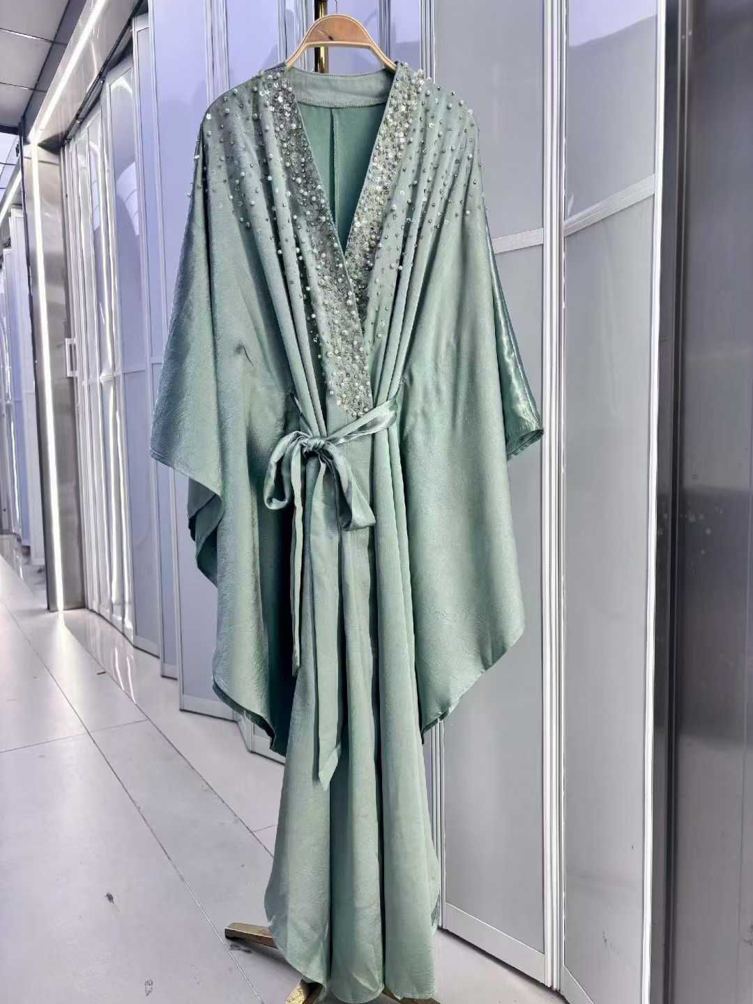 TWOTWINSTYLE Deep V Neck Patchwork Diamond Tunic Designer Coat