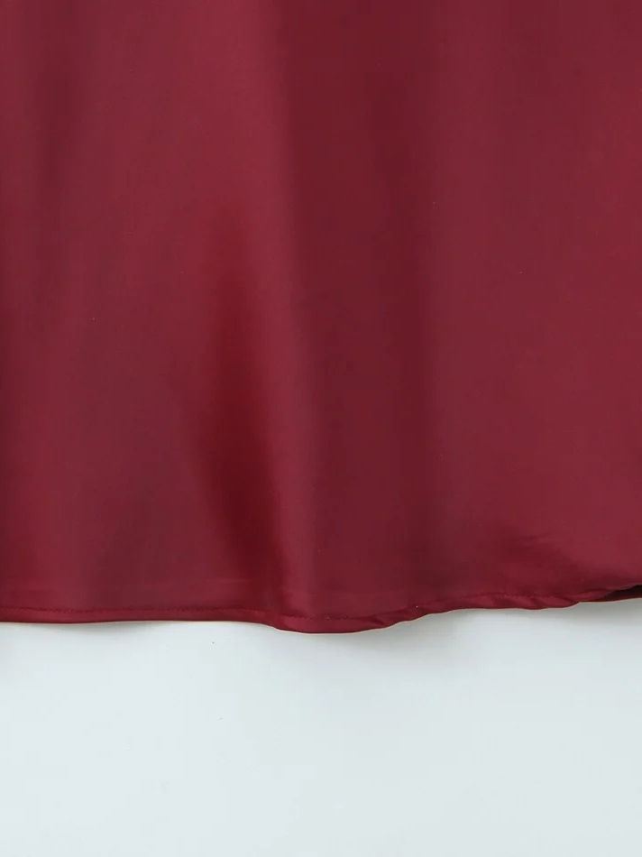 TWOTWINSTYLE Sleeveles Tunic Spliced Pleated Vintage Dress