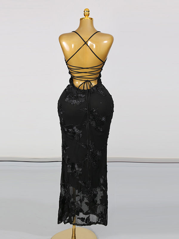 TWOTWINSTYLE Patchwork Applique Tunic Elegant Strapless Dress