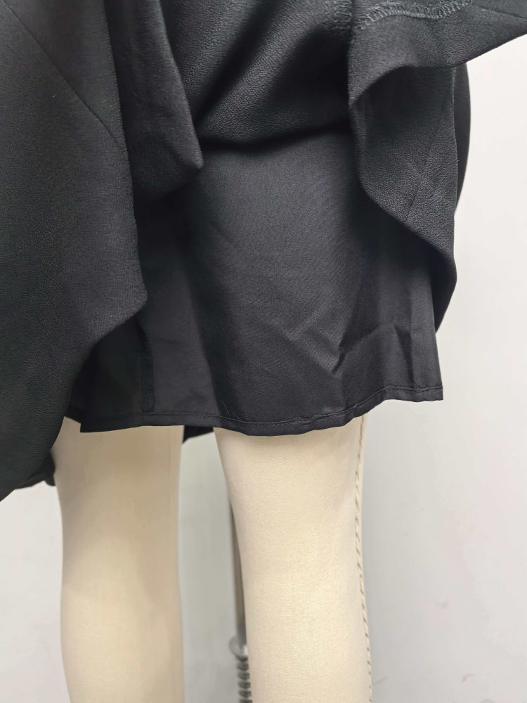 TWOTWINSTYLE Off Shoulder Asymmetrical Tunic Vintage Dress