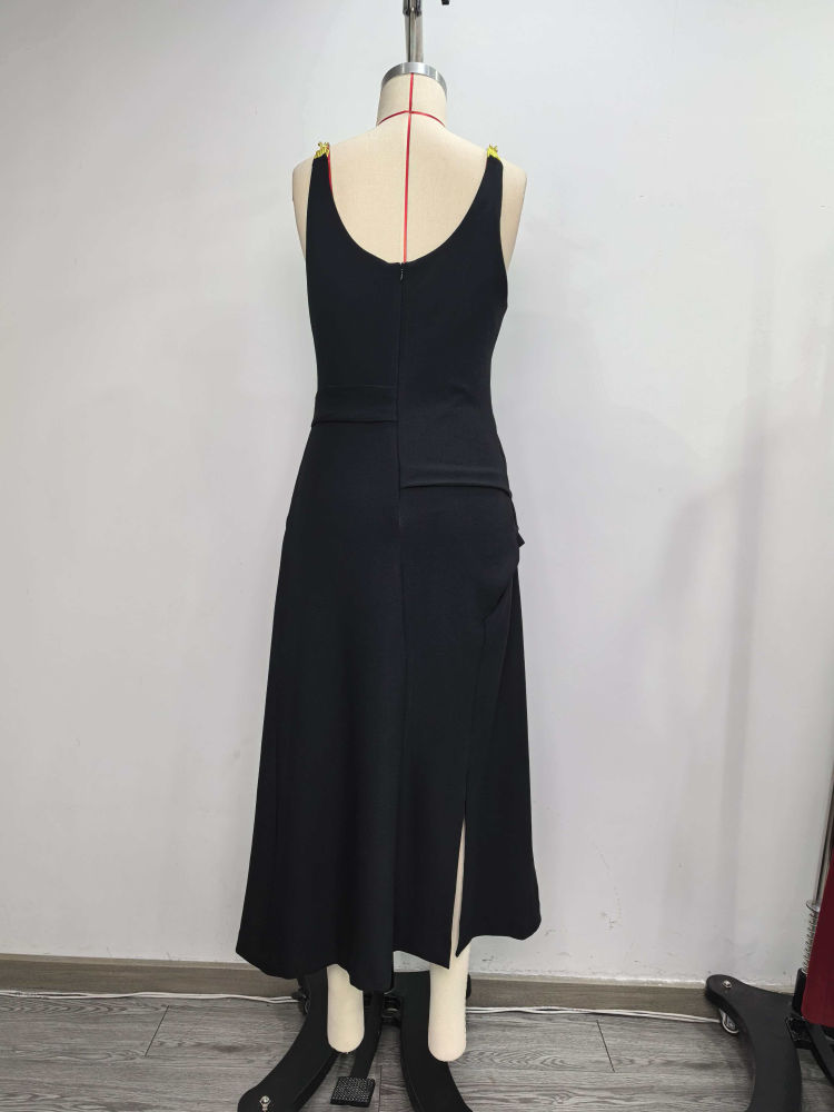 TWOTWINSTYLE Off Shoulder Asymmetrical Tunic Vintage Dress