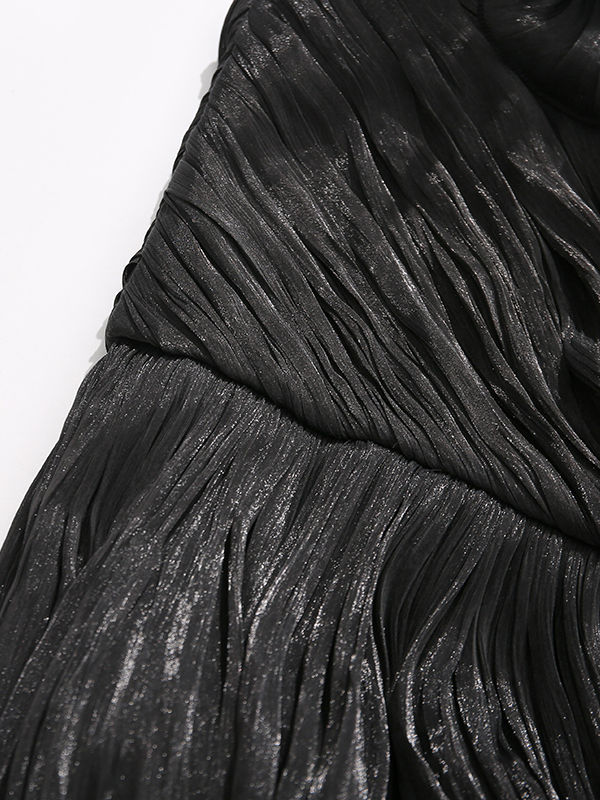 TWOTWINSTYLE Off One Shoulder Side Split Fashion Dress