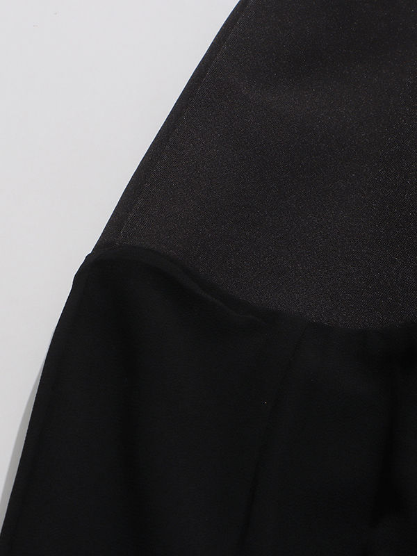 TWOTWINSTYLE Long Sleeve High Waist Temperament Dress
