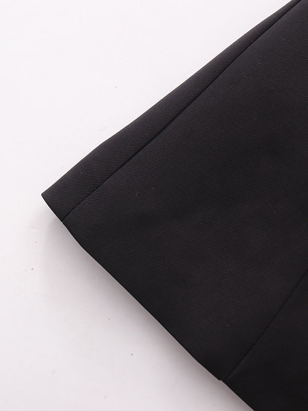 TWOTWINSTYLE Lapel Spliced Diamond Coat Wide Leg Pants Temperament Set
