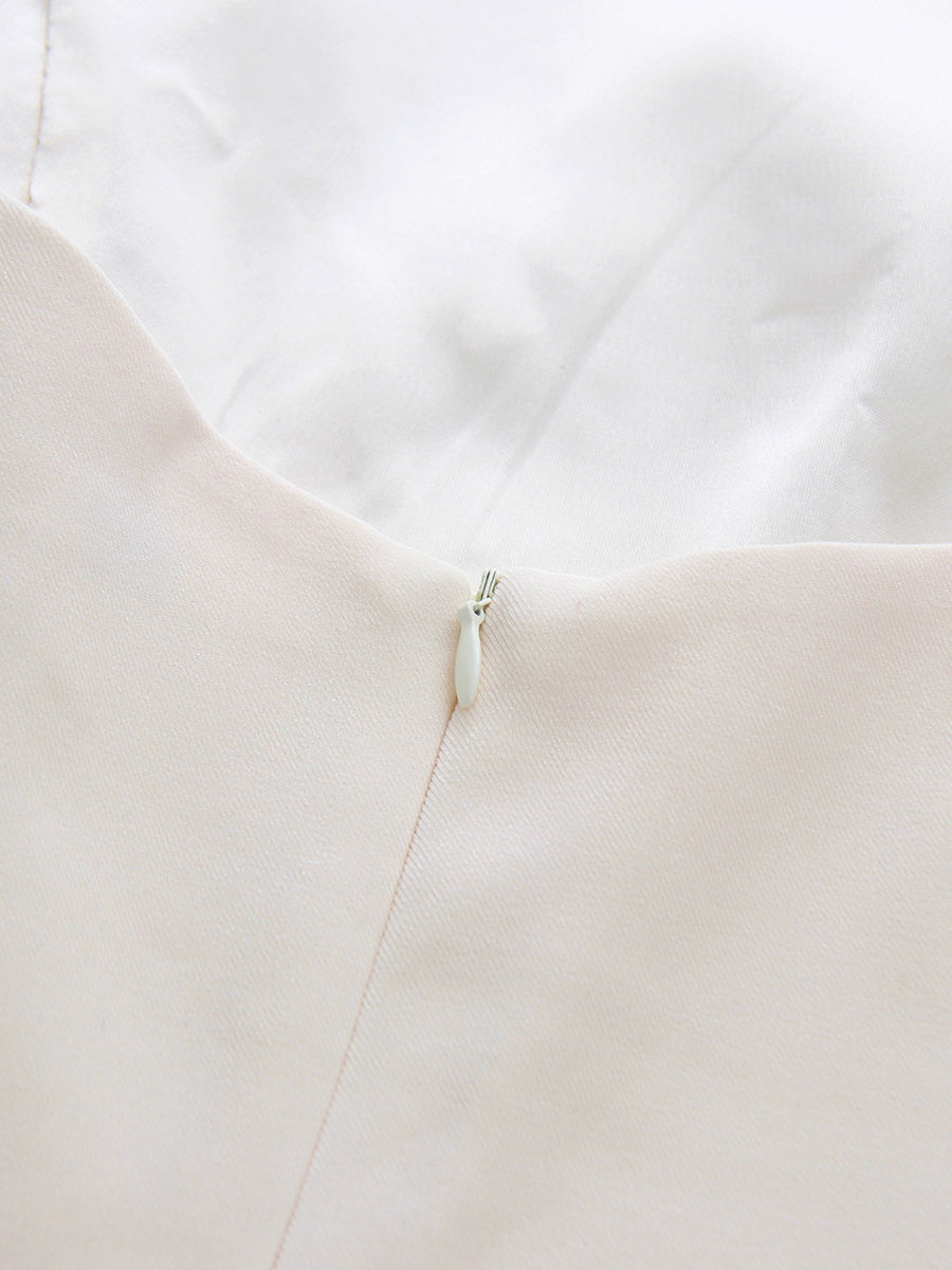 TWOTWINSTYLE Backless Sleeveles Spliced Belt Elegant Dress