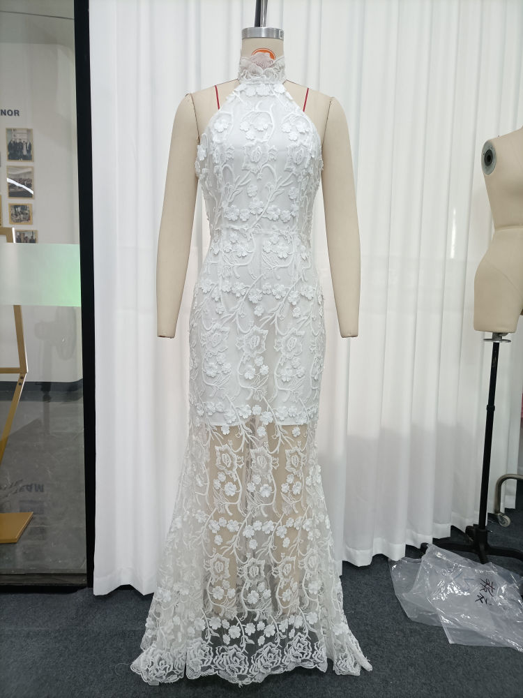 TWOTWINSTYLE Sleeveles Tunic Spliced Lace Designer Dress