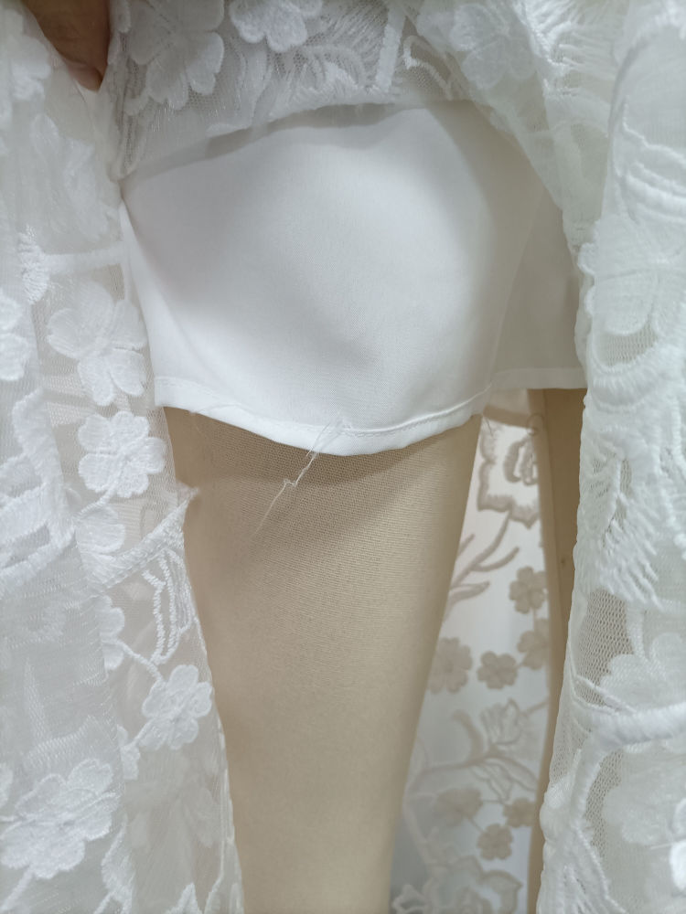 TWOTWINSTYLE Sleeveles Tunic Spliced Lace Designer Dress