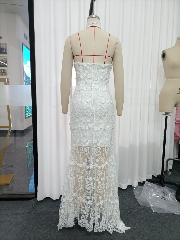 TWOTWINSTYLE Sleeveles Tunic Spliced Lace Designer Dress