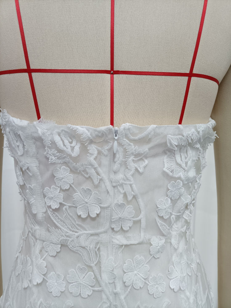 TWOTWINSTYLE Sleeveles Tunic Spliced Lace Designer Dress