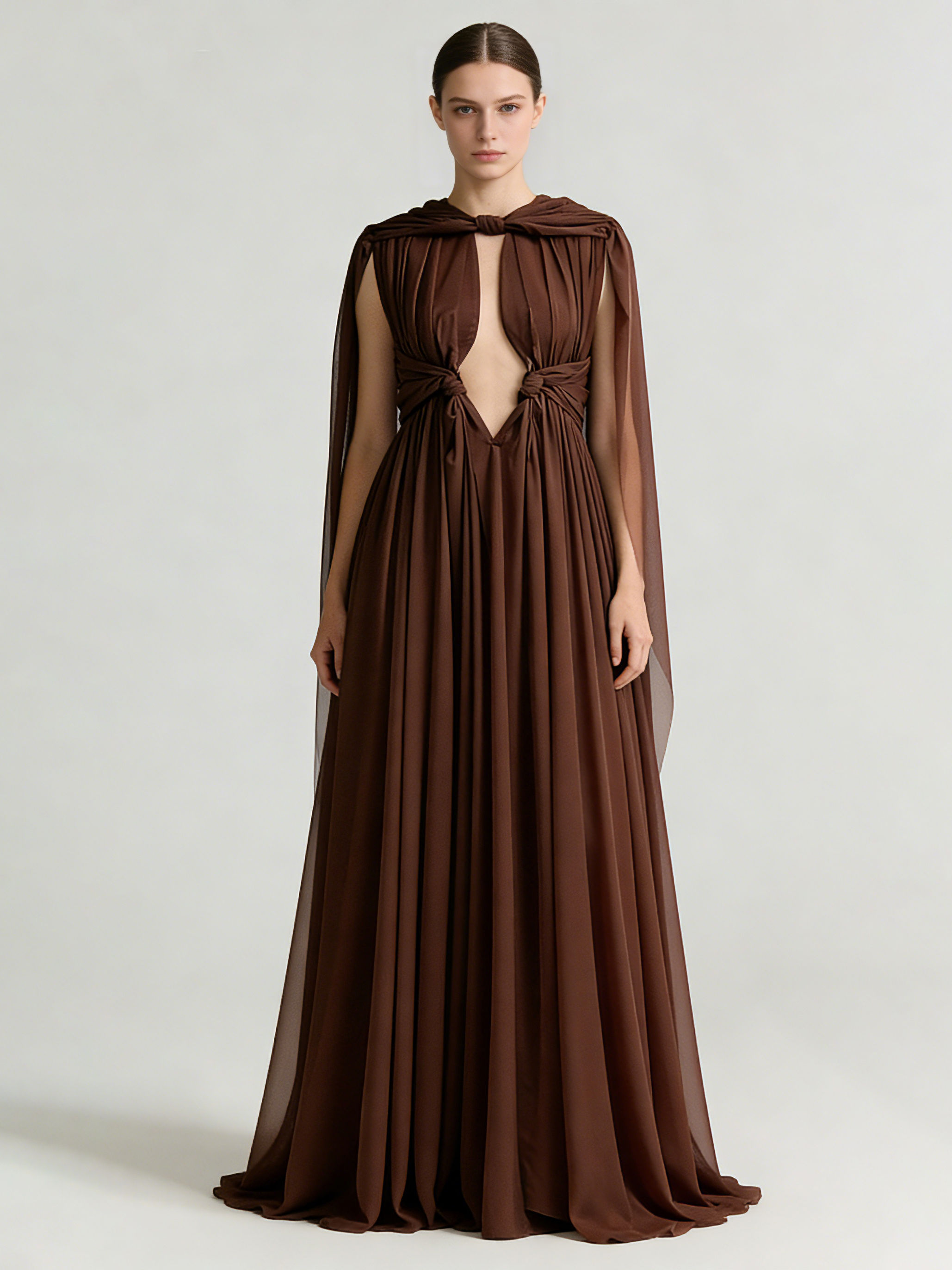 TWOTWINSTYLE Solid Sleeveles Hollow Out Patchwork Mesh Ruched Vintage Dress