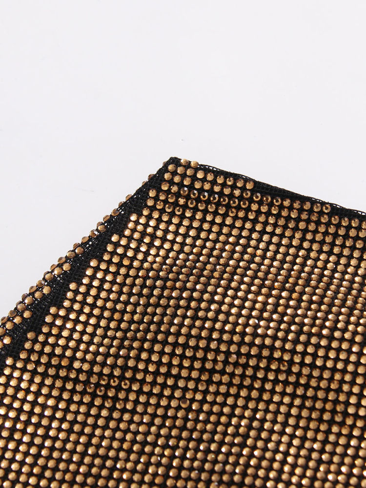 TWOTWINSTYLE Spliced Sequins Patchwork Lace Vintage Dress