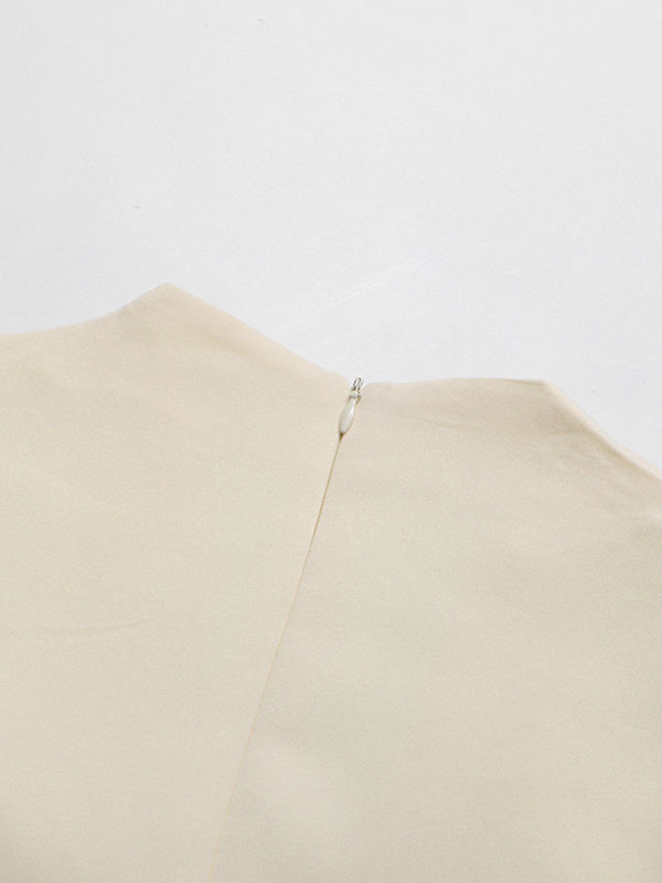 TWOTWINSTYLE V Neck High Waist Patchwork Shawl Fashion Dress