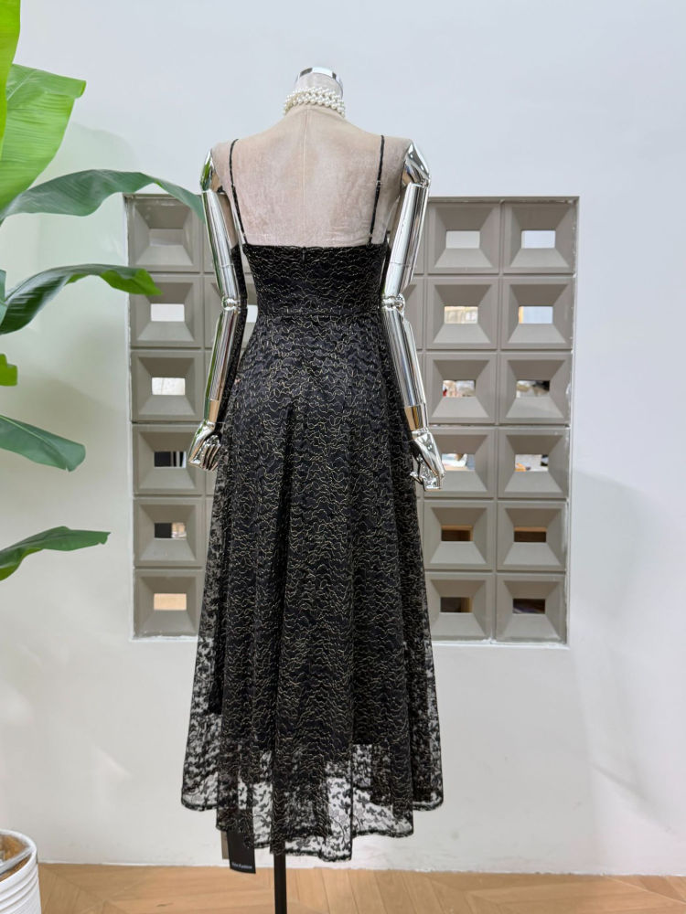 TWOTWINSTYLE Off Shoulder Spliced Mesh Tunic Designer Dress