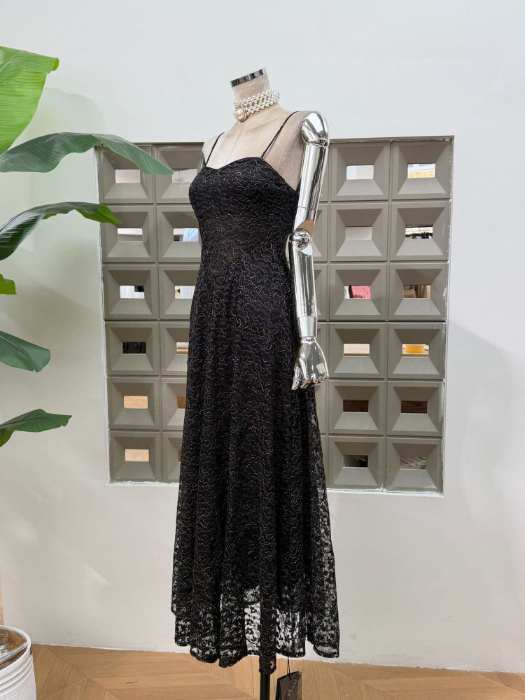 TWOTWINSTYLE Off Shoulder Spliced Mesh Tunic Designer Dress