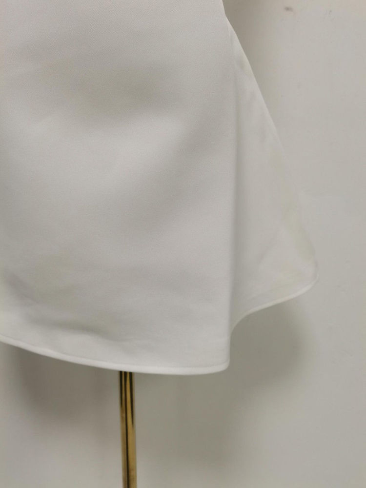 TWOTWINSTYLE Solid Off One Shoulder Tunic Designer Dress