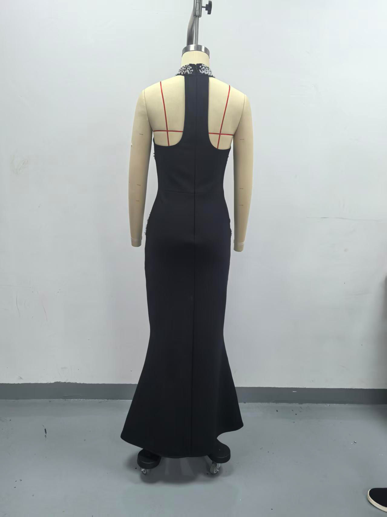 TWOTWINSTYLE Off Shoulder Patchwork Diamond Elegant Dress