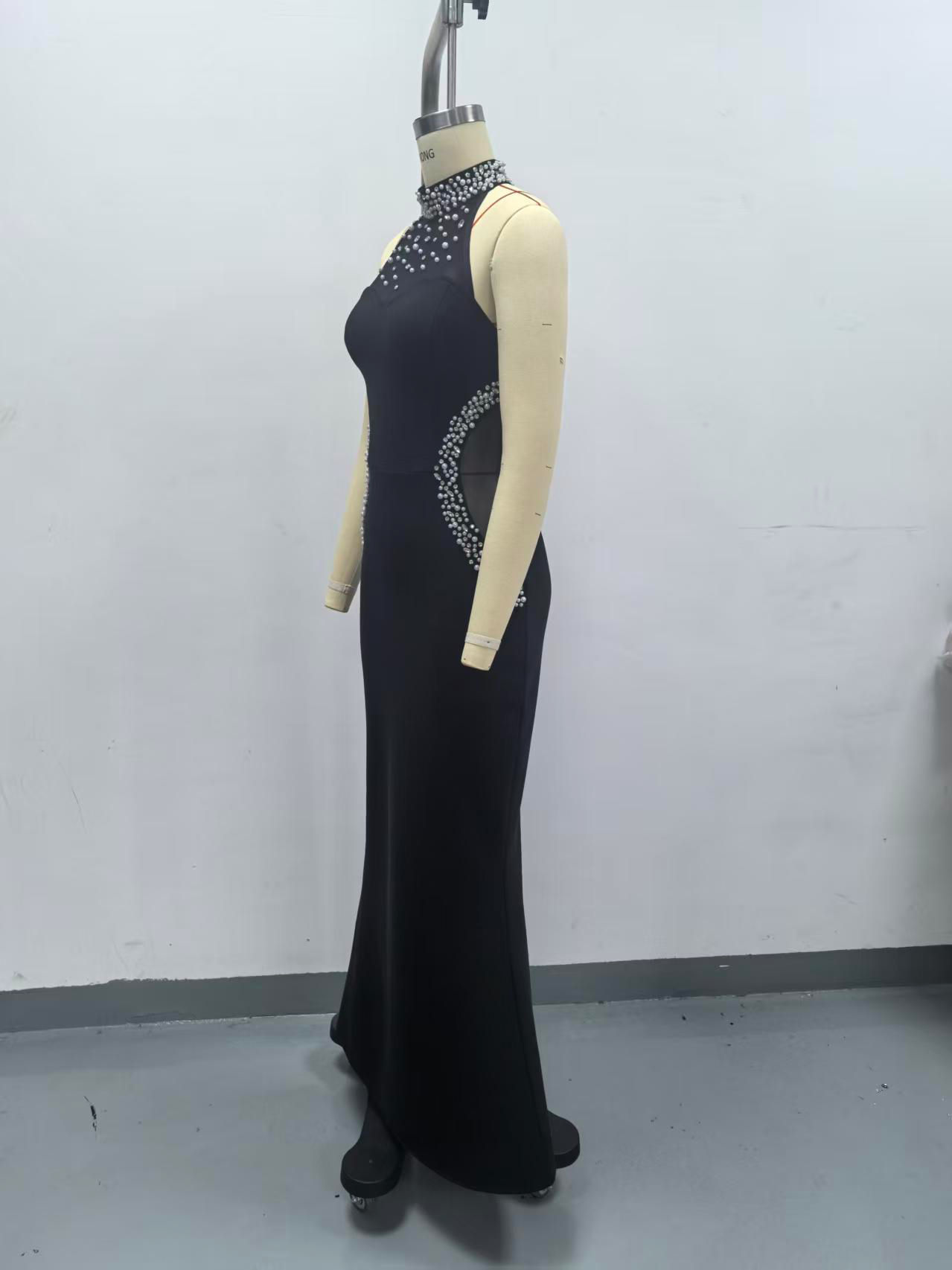 TWOTWINSTYLE Off Shoulder Patchwork Diamond Elegant Dress