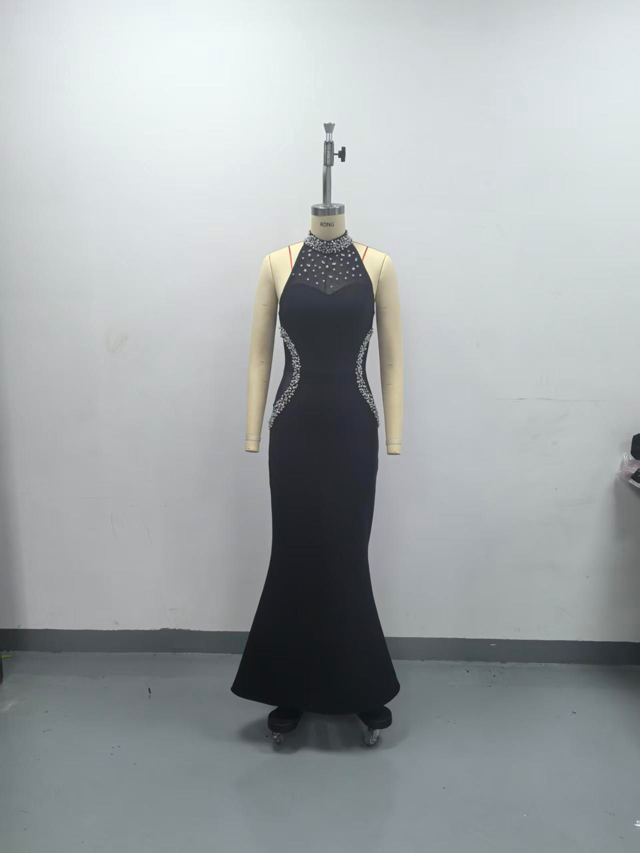 TWOTWINSTYLE Off Shoulder Patchwork Diamond Elegant Dress