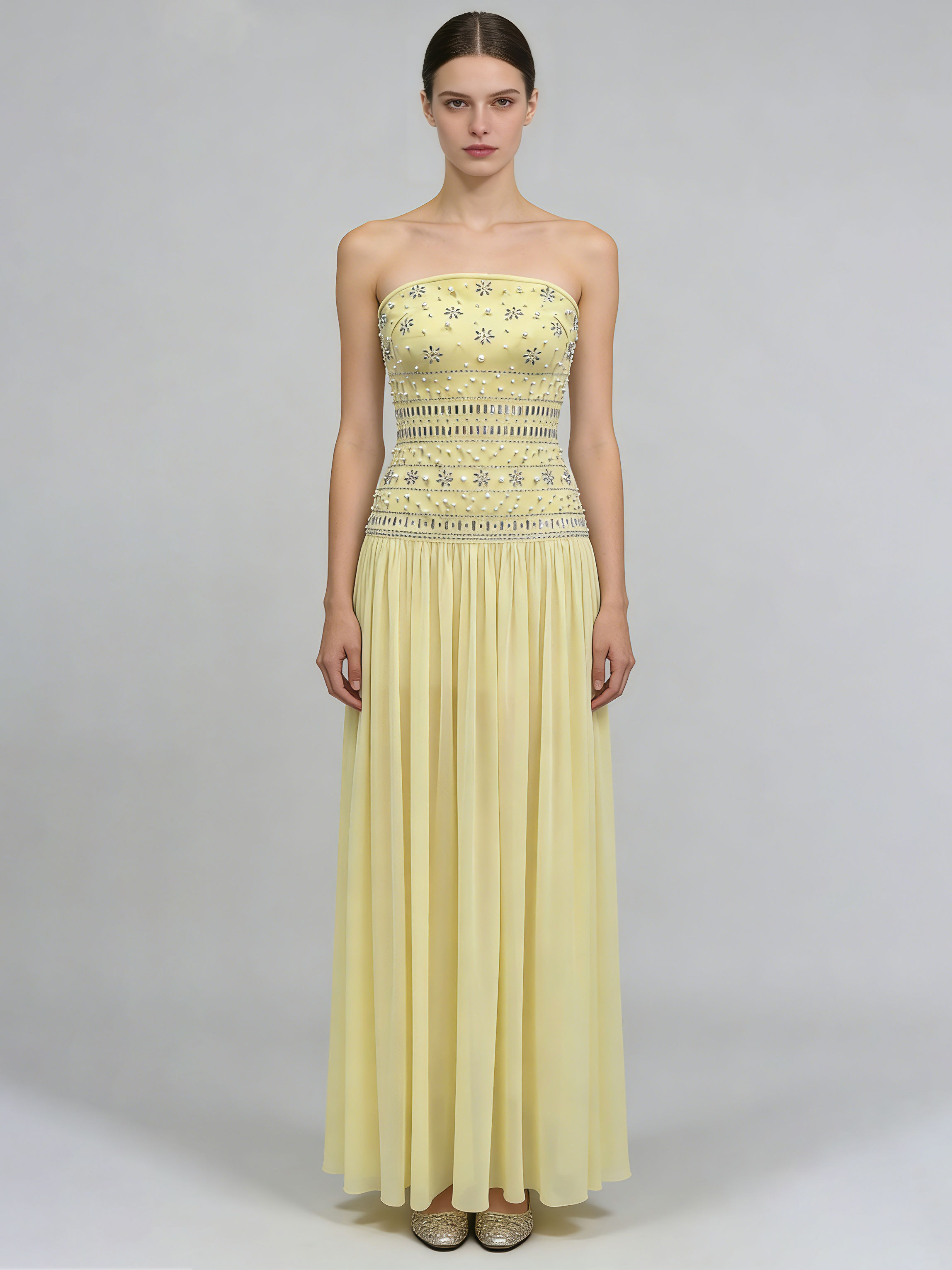 TWOTWINSTYLE Off Shoulder Patchwork Diamond High Waist Fashion Dress