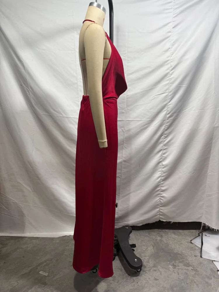 TWOTWINSTYLE Solid Off Shoulder V Neck Tunic Slimming Dress