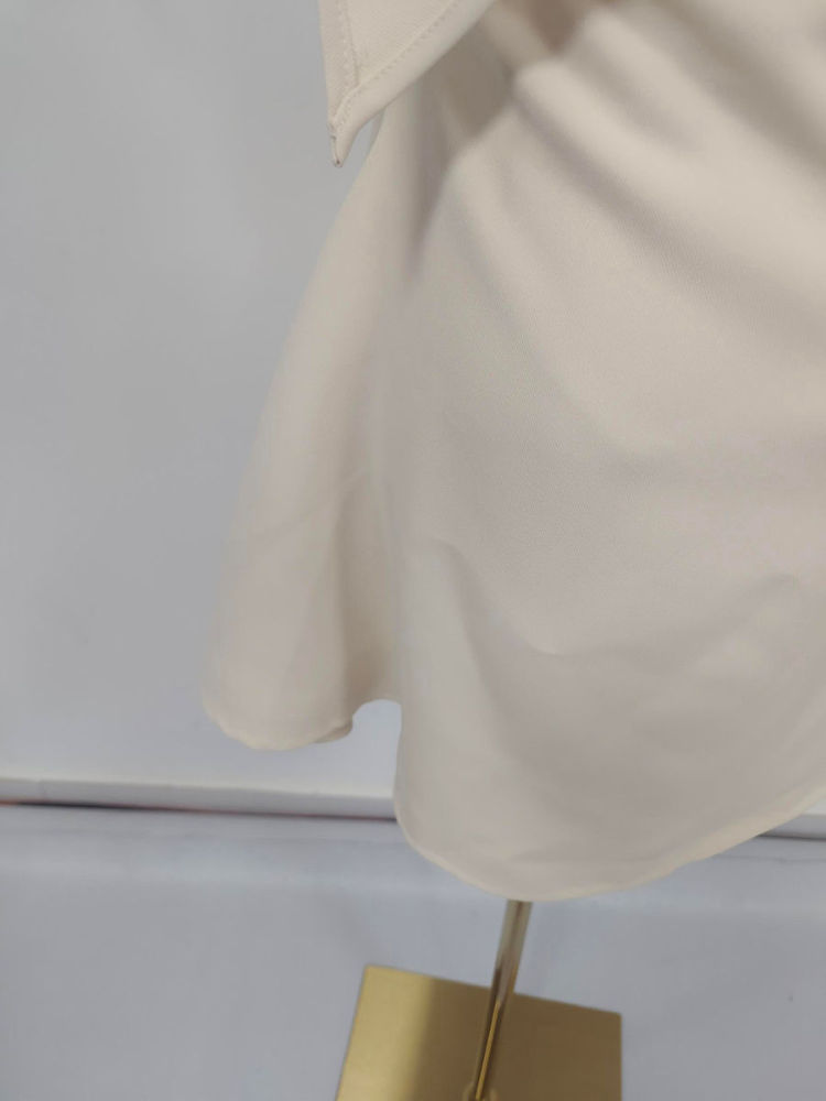 TWOTWINSTYLE Off Shoulder Spliced Bowknot Tunic Elegant Dress