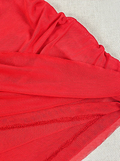 TWOTWINSTYLE V Neck Backless Spliced Lace Up Sexy Dress