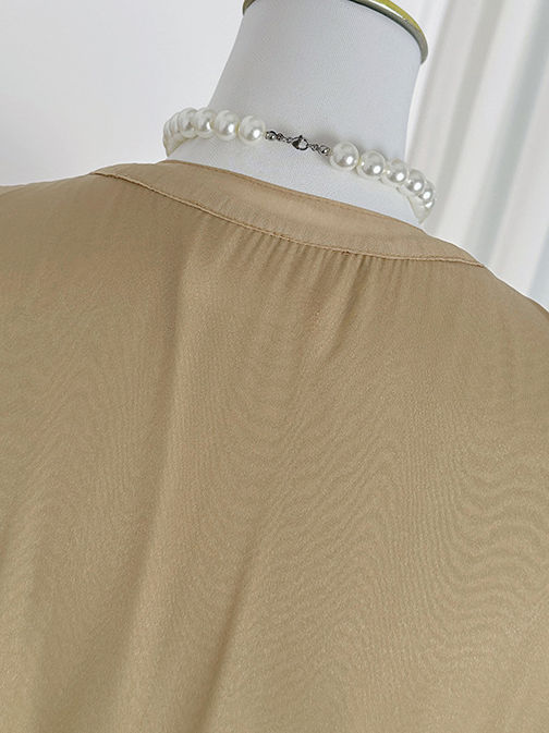 TWOTWINSTYLE V Neck Patchwork Lace High Waist Vintage Dress