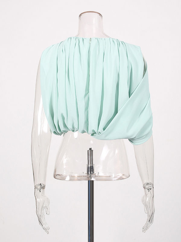 TWOTWINSTYLE Round Neck Sleeveles Designer Crop Top