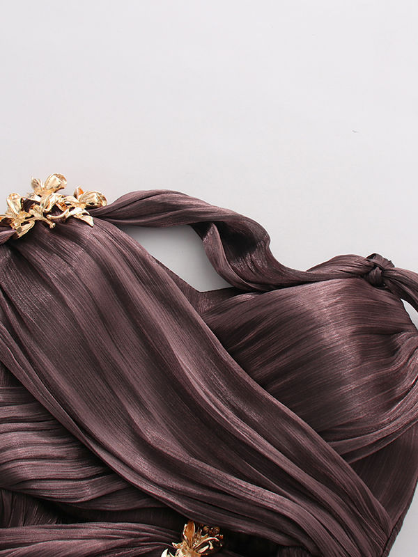 TWOTWINSTYLE Off Shoulder Spliced Decoration Knot Fashion Dress
