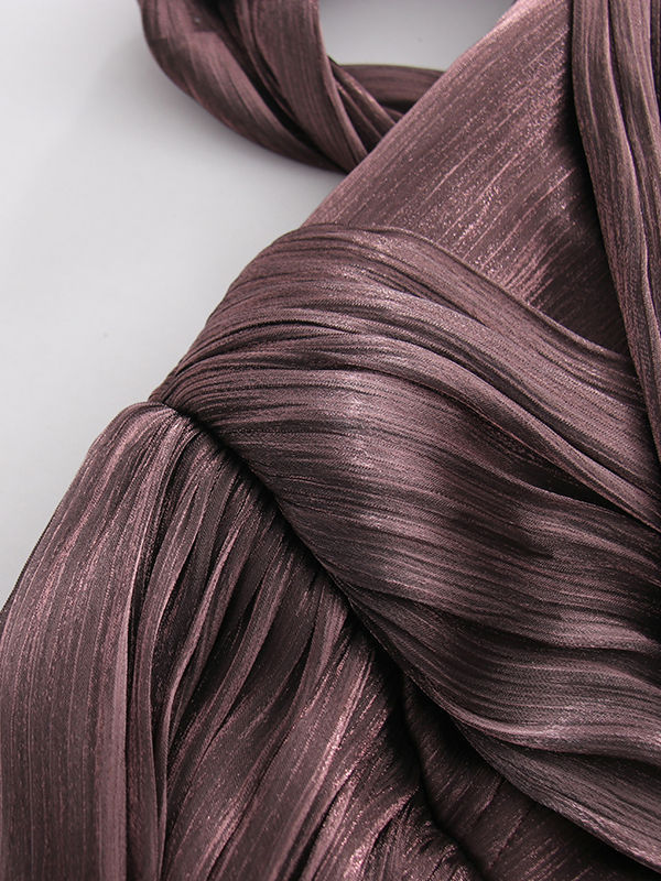 TWOTWINSTYLE Off Shoulder Spliced Decoration Knot Fashion Dress