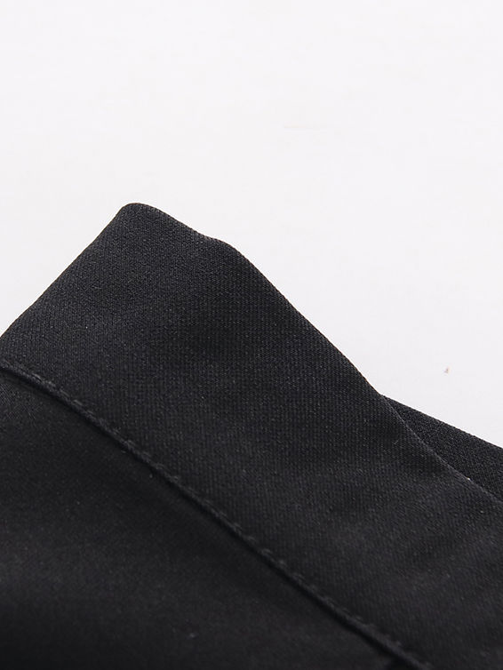 TWOTWINSTYLE High Waist Pleated Patchwork Button Vintage Skirt