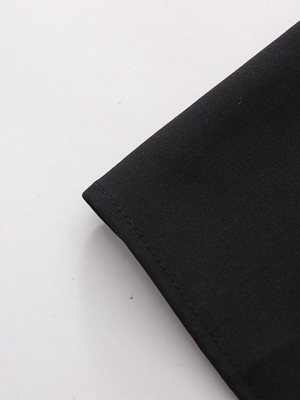 TWOTWINSTYLE High Waist Pleated Patchwork Button Vintage Skirt
