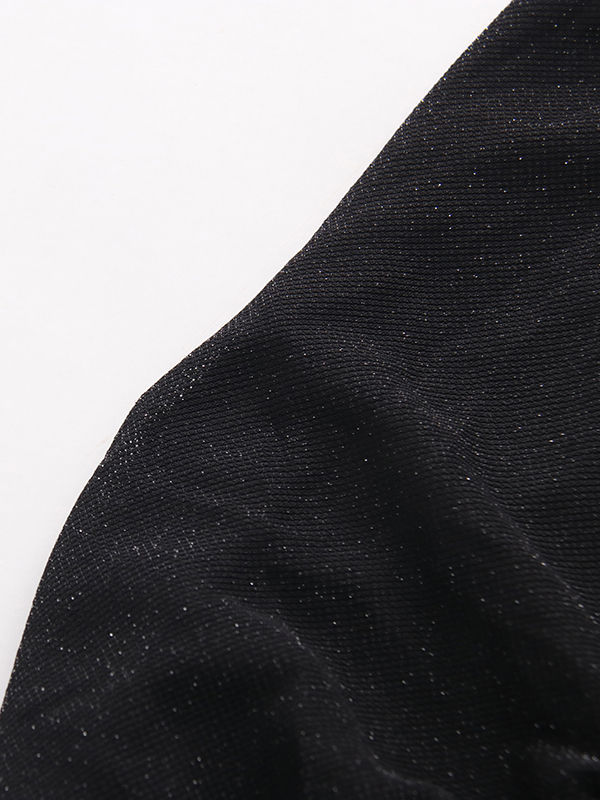 TWOTWINSTYLE Off Shoulder High Waist Patchwork Lace Up Vintage Dress