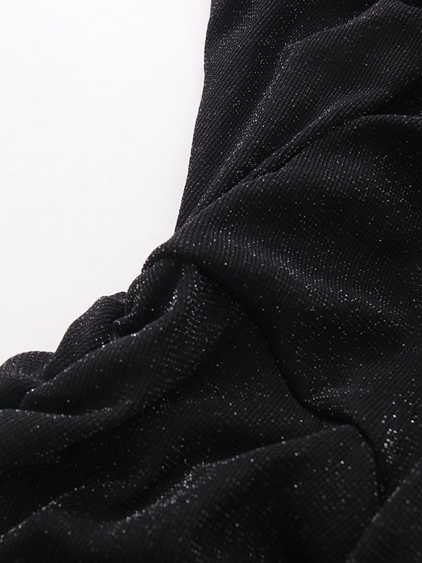 TWOTWINSTYLE Off Shoulder High Waist Patchwork Lace Up Vintage Dress
