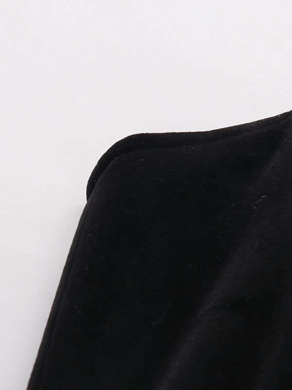 TWOTWINSTYLE Solid Off Shoulder Spliced Decoration Tunic Fashion Dress