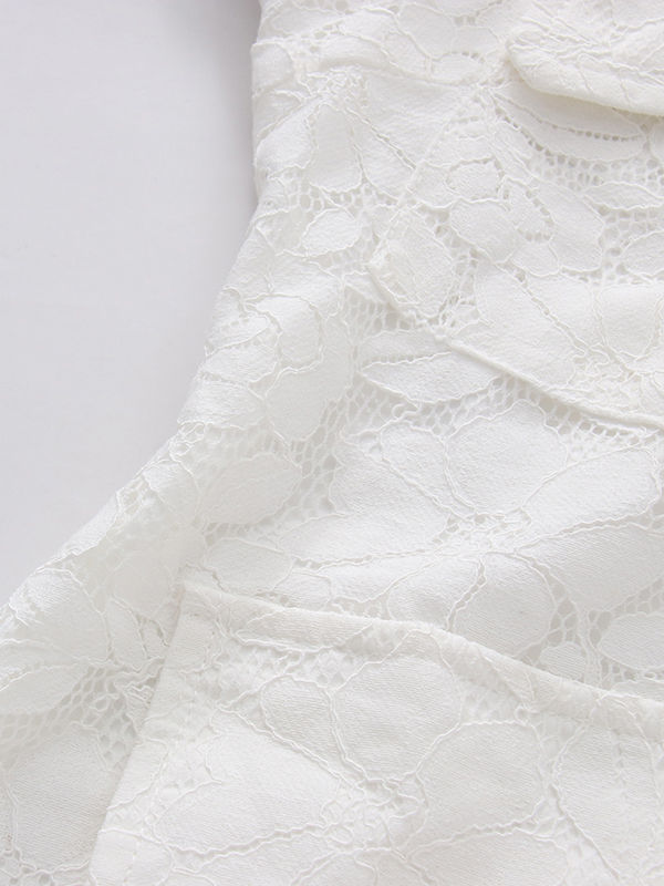 TWOTWINSTYLE Square Neckline Puff Sleeve High Waist Elegant Dress