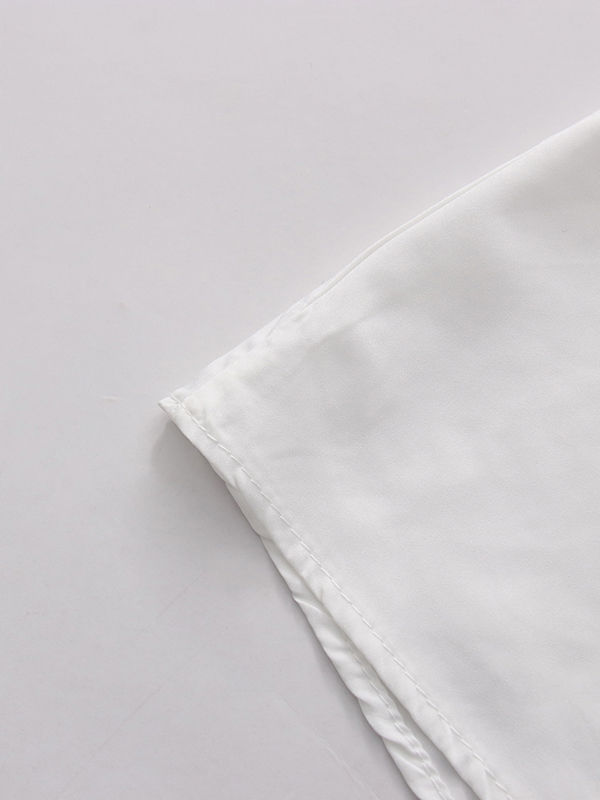 TWOTWINSTYLE Square Neckline Puff Sleeve High Waist Elegant Dress