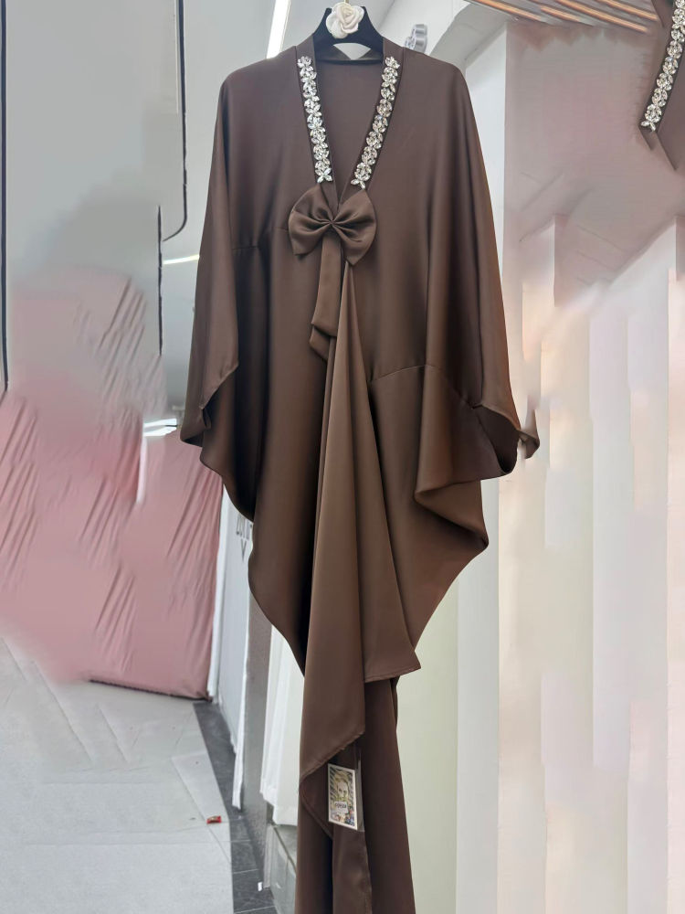 TWOTWINSTYLE V Neck Irregular Hem Patchwork Diamond Vintage Dress