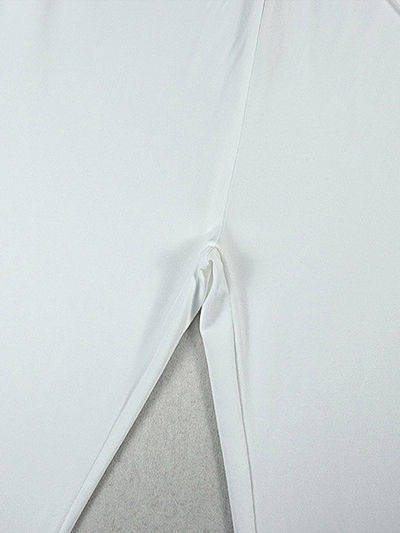 TWOTWINSTYLE Solid Stand Collar Hollow Out Slimming Jumpsuit