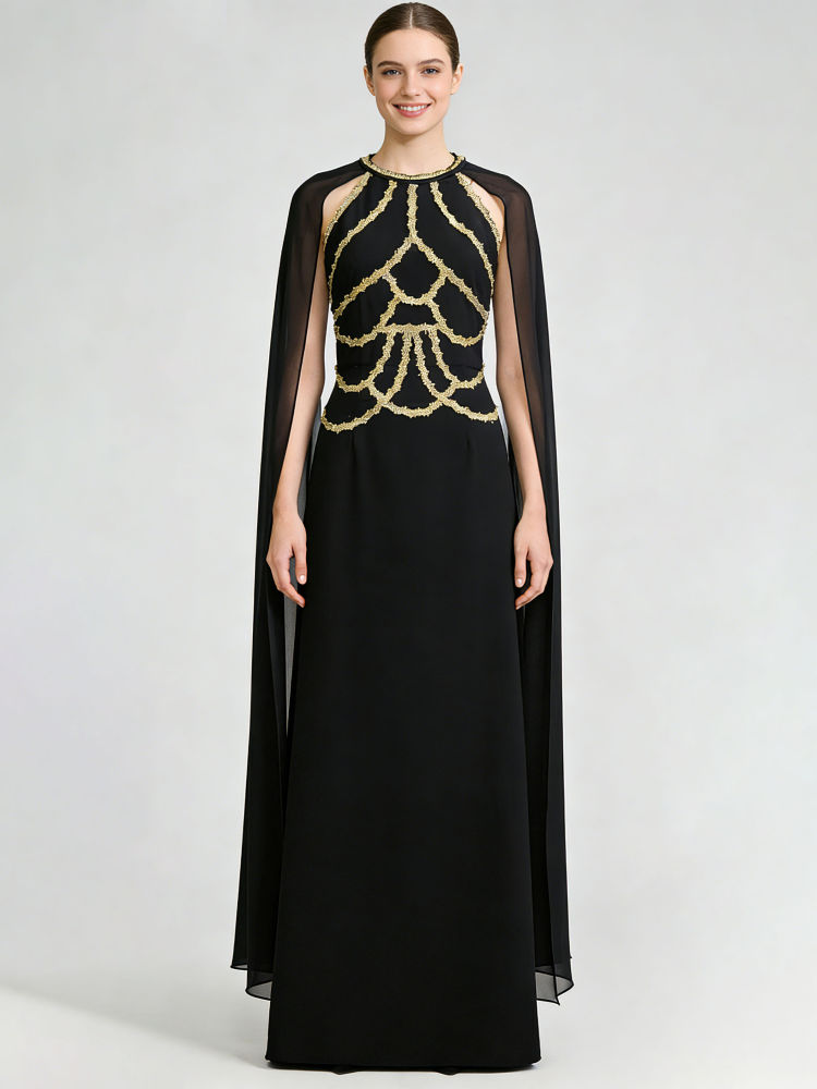 TWOTWINSTYLE Round Neck Sleeveles Spliced Embroidery Designer Dress