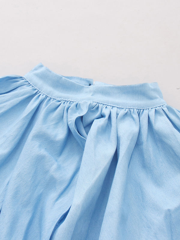 TWOTWINSTYLE Stand Collar Puff Sleeve Slit Fashion Jacket