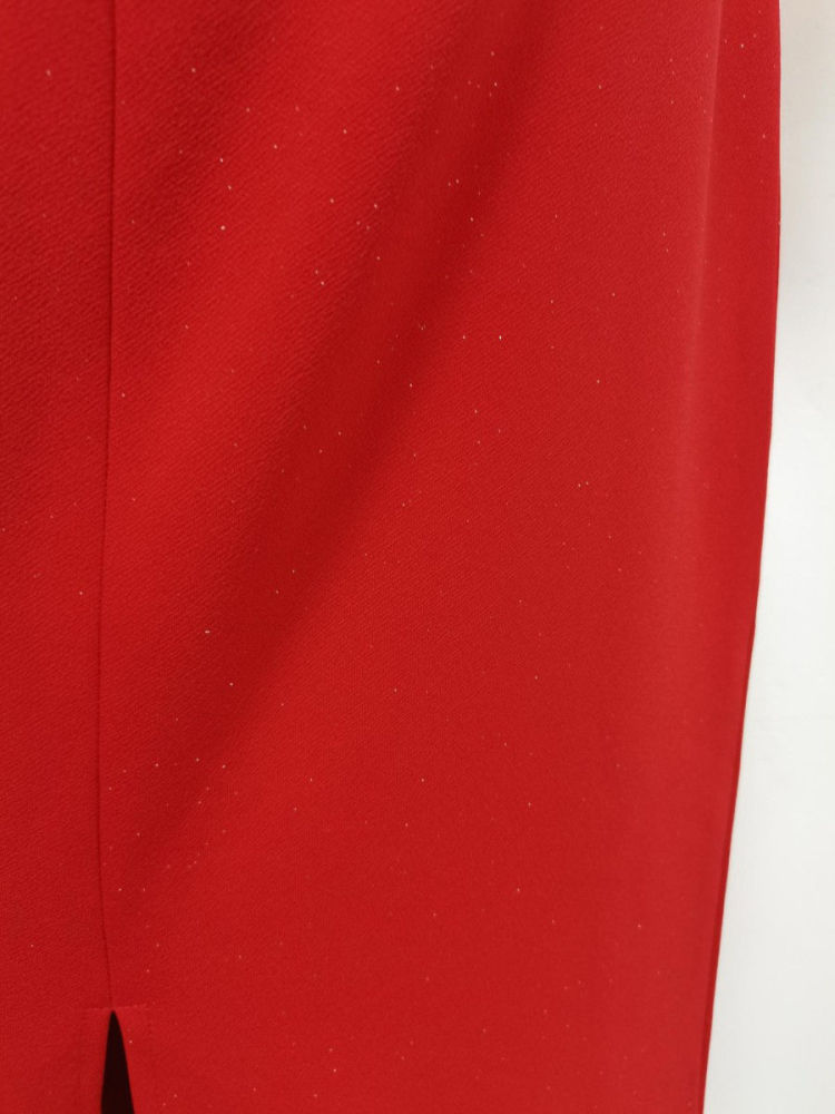 TWOTWINSTYLE Stand Collar Sleeveles Pleated Minimalist Dress