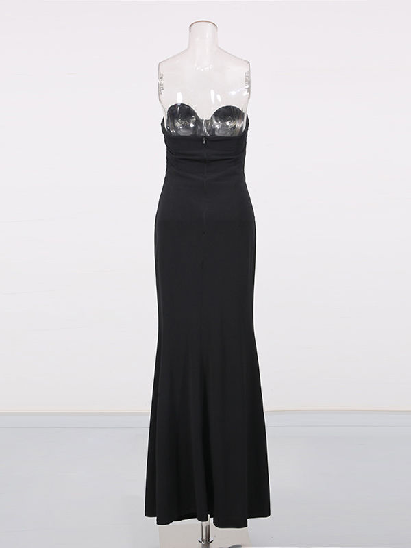TWOTWINSTYLE Patchwork Diamond Pleated High Waist Designer Dress