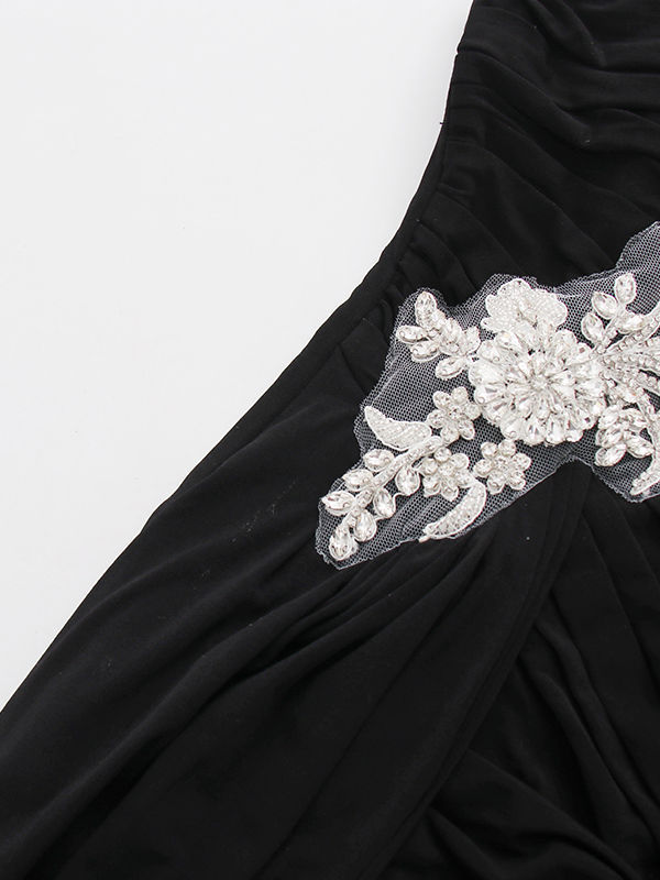TWOTWINSTYLE Patchwork Diamond Pleated High Waist Designer Dress
