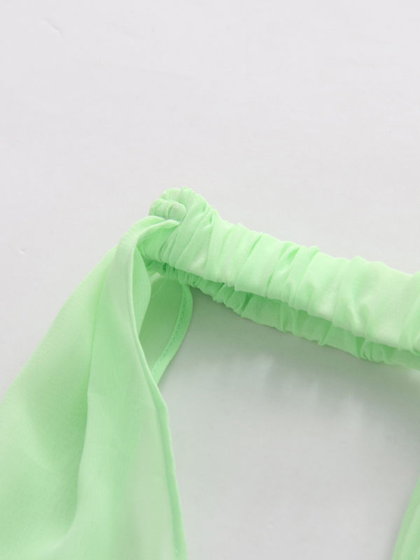 TWOTWINSTYLE Solid Sleeveles Spliced 3D Flower Elegant Dress